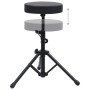 Taburete de tambor ajustable redondo negro de vidaXL, Banquetas y taburetes - Ref: Foro24-70092, Precio: 35,70 €, Descuento: %