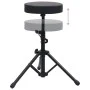 Taburete de tambor ajustable redondo negro de vidaXL, Banquetas y taburetes - Ref: Foro24-70092, Precio: 35,02 €, Descuento: %