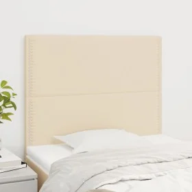 Kopfteile 2 Einheiten aus cremefarbenem Stoff 90x5x78/88 cm von , Kopf- und Fußteile - Ref: Foro24-3116179, Preis: 59,23 €, R...