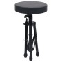 Taburete de tambor ajustable redondo negro de vidaXL, Banquetas y taburetes - Ref: Foro24-70092, Precio: 35,70 €, Descuento: %