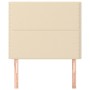 Cabeceros 2 unidades de tela color crema 100x5x78/88 cm de , Cabeceros y pies de cama - Ref: Foro24-3116187, Precio: 50,22 €,...