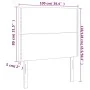 Headboards 2 units of cream-colored fabric 100x5x78/88 cm by , Headboards and footboards - Ref: Foro24-3116187, Price: 49,63 ...