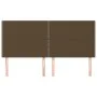 Headboards 4 units of dark brown fabric 80x5x78/88 cm by , Headboards and footboards - Ref: Foro24-3116201, Price: 81,95 €, D...
