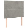 Cabeceros 2 unidades de terciopelo gris claro 80x5x78/88 cm de , Cabeceros y pies de cama - Ref: Foro24-3116222, Precio: 51,1...