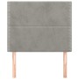 Cabeceros 2 unidades de terciopelo gris claro 80x5x78/88 cm de , Cabeceros y pies de cama - Ref: Foro24-3116222, Precio: 51,1...