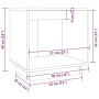 Mesita de noche de madera maciza de pino marrón miel 40x30x40cm de vidaXL, Mesitas de noche - Ref: Foro24-813341, Precio: 32,...