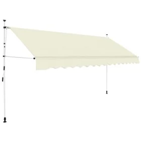 Manuell betriebene einziehbare Markise 400 cm creme von vidaXL, Markisen - Ref: Foro24-143698, Preis: 104,85 €, Rabatt: %