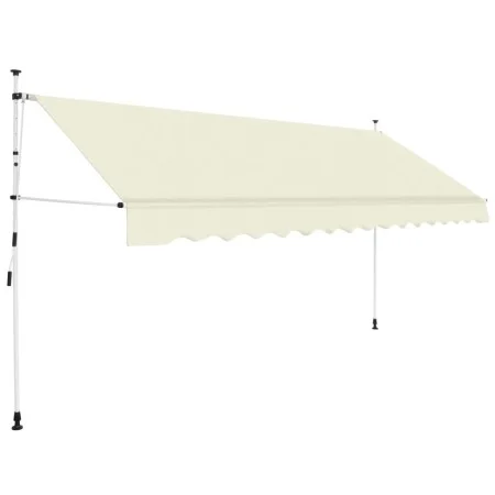 Toldo retráctil de operación manual 400 cm crema de vidaXL, Toldos - Ref: Foro24-143698, Precio: 104,85 €, Descuento: %