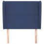 Cabecero con orejas de tela azul 93x23x118/128 cm de , Cabeceros y pies de cama - Ref: Foro24-3117804, Precio: 64,02 €, Descu...