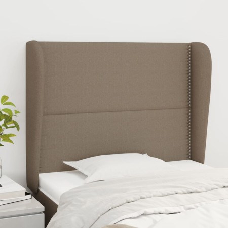 Cabecero con orejas de tela gris taupe 83x23x118/128 cm de , Cabeceros y pies de cama - Ref: Foro24-3117794, Precio: 71,32 €,...