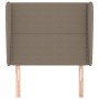 Cabecero con orejas de tela gris taupe 83x23x118/128 cm de , Cabeceros y pies de cama - Ref: Foro24-3117794, Precio: 71,32 €,...