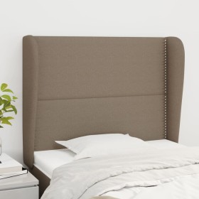 Cabecero con orejas de tela gris taupe 103x23x118/128 cm de , Cabeceros y pies de cama - Ref: Foro24-3117810, Precio: 66,25 €...