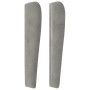 Cabecero con orejas de terciopelo gris claro 83x23x118/128 cm de , Cabeceros y pies de cama - Ref: Foro24-3117846, Precio: 72...