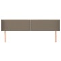 Cabecero de tela gris taupe 163x16x78/88 cm de , Cabeceros y pies de cama - Ref: Foro24-3118638, Precio: 66,08 €, Descuento: %