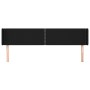 Cabecero de tela negro 203x16x78/88 cm de , Cabeceros y pies de cama - Ref: Foro24-3118652, Precio: 57,64 €, Descuento: %