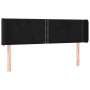 Cabecero de terciopelo negro 147x16x78/88 cm de , Cabeceros y pies de cama - Ref: Foro24-3118678, Precio: 57,02 €, Descuento: %