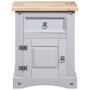 Mesita de noche Corona Range pino mexicano gris 53x39x66 cm de vidaXL, Mesitas de noche - Ref: Foro24-282617, Precio: 88,08 €...