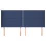 Cabecero con orejas de tela azul 183x16x118/128 cm de , Cabeceros y pies de cama - Ref: Foro24-3119460, Precio: 100,78 €, Des...