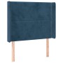 Cabecero con orejas de terciopelo azul oscuro 83x16x118/128 cm de , Cabeceros y pies de cama - Ref: Foro24-3119474, Precio: 7...