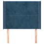 Cabecero con orejas de terciopelo azul oscuro 83x16x118/128 cm de , Cabeceros y pies de cama - Ref: Foro24-3119474, Precio: 7...