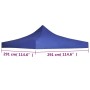 Techo de carpa para celebraciones 3x3 m azul de vidaXL, Cubiertas para carpas y cenadores - Ref: Foro24-44984, Precio: 37,51 ...