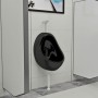 Urinario de pared con válvula de descarga cerámica negro de vidaXL, Urinarios - Ref: Foro24-143992, Precio: 128,62 €, Descuen...