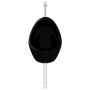 Urinario de pared con válvula de descarga cerámica negro de vidaXL, Urinarios - Ref: Foro24-143992, Precio: 128,62 €, Descuen...