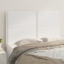 Cabeceros 4 unidades cuero sintético blanco 72x5x78/88 cm de , Cabeceros y pies de cama - Ref: Foro24-3116283, Precio: 108,90...