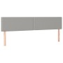 Cabecero con LED de tela gris claro 180x5x78/88 cm de , Cabeceros y pies de cama - Ref: Foro24-3121486, Precio: 55,13 €, Desc...