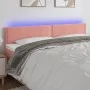 Rosa Samtkopfteil mit LED 200x5x78/88 cm von , Kopf- und Fußteile - Ref: Foro24-3121543, Preis: 56,92 €, Rabatt: %