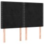 Cabecero con luces LED terciopelo negro 144x5x118/128 cm de , Cabeceros y pies de cama - Ref: Foro24-3122334, Precio: 91,22 €...