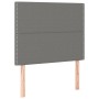 Cabecero con luces LED tela gris oscuro 90x5x118/128 cm de , Cabeceros y pies de cama - Ref: Foro24-3122267, Precio: 53,57 €,...