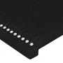 Cabecero con luces LED tela negro 200x5x118/128 cm de , Cabeceros y pies de cama - Ref: Foro24-3122308, Precio: 99,30 €, Desc...