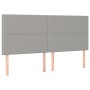 Cabecero con luces LED tela gris claro 160x5x118/128 cm de , Cabeceros y pies de cama - Ref: Foro24-3122290, Precio: 89,58 €,...
