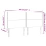 Cabecero con luces LED tela gris claro 160x5x118/128 cm de , Cabeceros y pies de cama - Ref: Foro24-3122290, Precio: 89,58 €,...