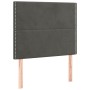 Cabecero con luces LED terciopelo gris oscuro 80x5x118/128 cm de , Cabeceros y pies de cama - Ref: Foro24-3122315, Precio: 60...