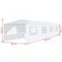 Marquesina de jardín 3x12 m blanca de vidaXL, Carpas y cenadores - Ref: Foro24-91429, Precio: 213,27 €, Descuento: %