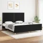 Bed frame with black fabric headboard 180x200 cm by , Beds and slatted bases - Ref: Foro24-3124994, Price: 207,59 €, Discount: %