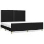 Bed frame with black fabric headboard 180x200 cm by , Beds and slatted bases - Ref: Foro24-3124994, Price: 207,59 €, Discount: %