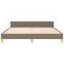 Estructura de cama con cabecero de tela gris taupe 180x200 cm de , Camas y somieres - Ref: Foro24-3124996, Precio: 211,13 €, ...