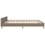 Estructura de cama con cabecero de tela gris taupe 180x200 cm de , Camas y somieres - Ref: Foro24-3124996, Precio: 211,13 €, ...