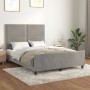Estructura de cama con cabecero terciopelo gris claro 140x190cm de , Camas y somieres - Ref: Foro24-3125696, Precio: 200,81 €...