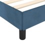 Estructura cama con cabecero terciopelo azul oscuro 140x190 cm de , Camas y somieres - Ref: Foro24-3125694, Precio: 205,03 €,...