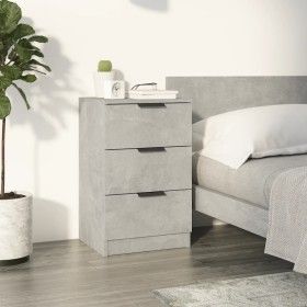 Mesita de noche color gris hormigón 40x36x65 cm de vidaXL, Mesitas de noche - Ref: Foro24-811276, Precio: 56,23 €, Descuento: %