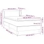 Box spring bed with dark blue velvet mattress 100x200 cm by , Beds and slatted bases - Ref: Foro24-3127419, Price: 319,28 €, ...