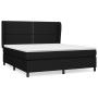 Cama box spring con colchón tela negro 180x200 cm de , Camas y somieres - Ref: Foro24-3127903, Precio: 606,14 €, Descuento: %