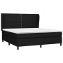 Cama box spring con colchón tela negro 180x200 cm de , Camas y somieres - Ref: Foro24-3127903, Precio: 606,14 €, Descuento: %