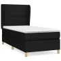 Box spring bed with black fabric mattress 90x190 cm by , Beds and slatted bases - Ref: Foro24-3128407, Price: 292,36 €, Disco...