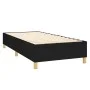 Box spring bed with black fabric mattress 90x190 cm by , Beds and slatted bases - Ref: Foro24-3128407, Price: 292,36 €, Disco...