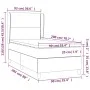 Box spring bed with cream fabric mattress 90x200 cm by , Beds and slatted bases - Ref: Foro24-3128418, Price: 326,76 €, Disco...